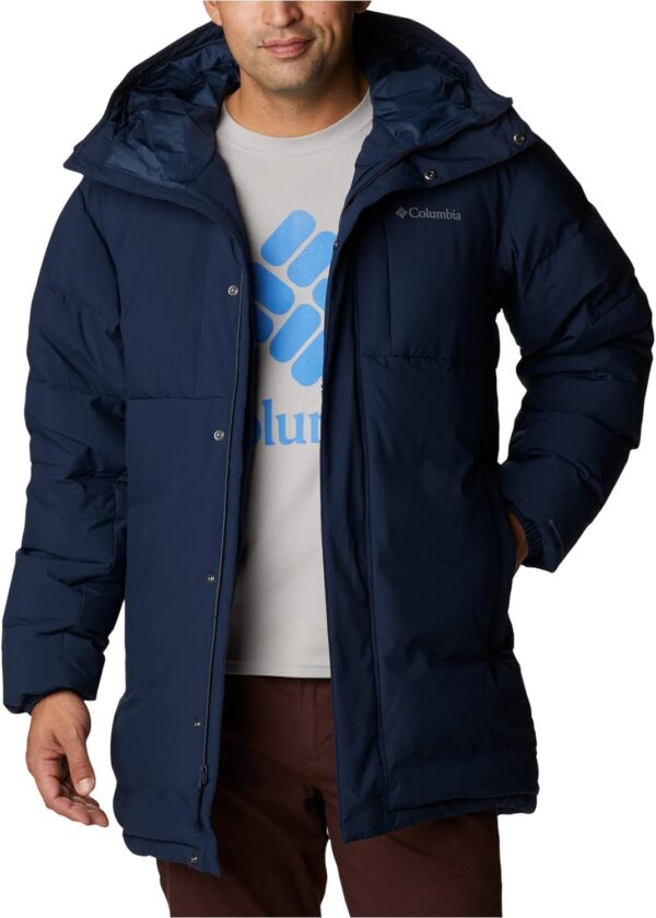 Columbia Mens Aldercrest Down Parka Collegiate Navy Columbia Outlet